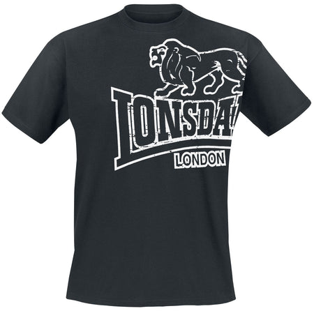 T-Shirt Manches courtes  de Lonsdale London - Langsett - M à 5XL - pour Homme - noir - Lonsdale London