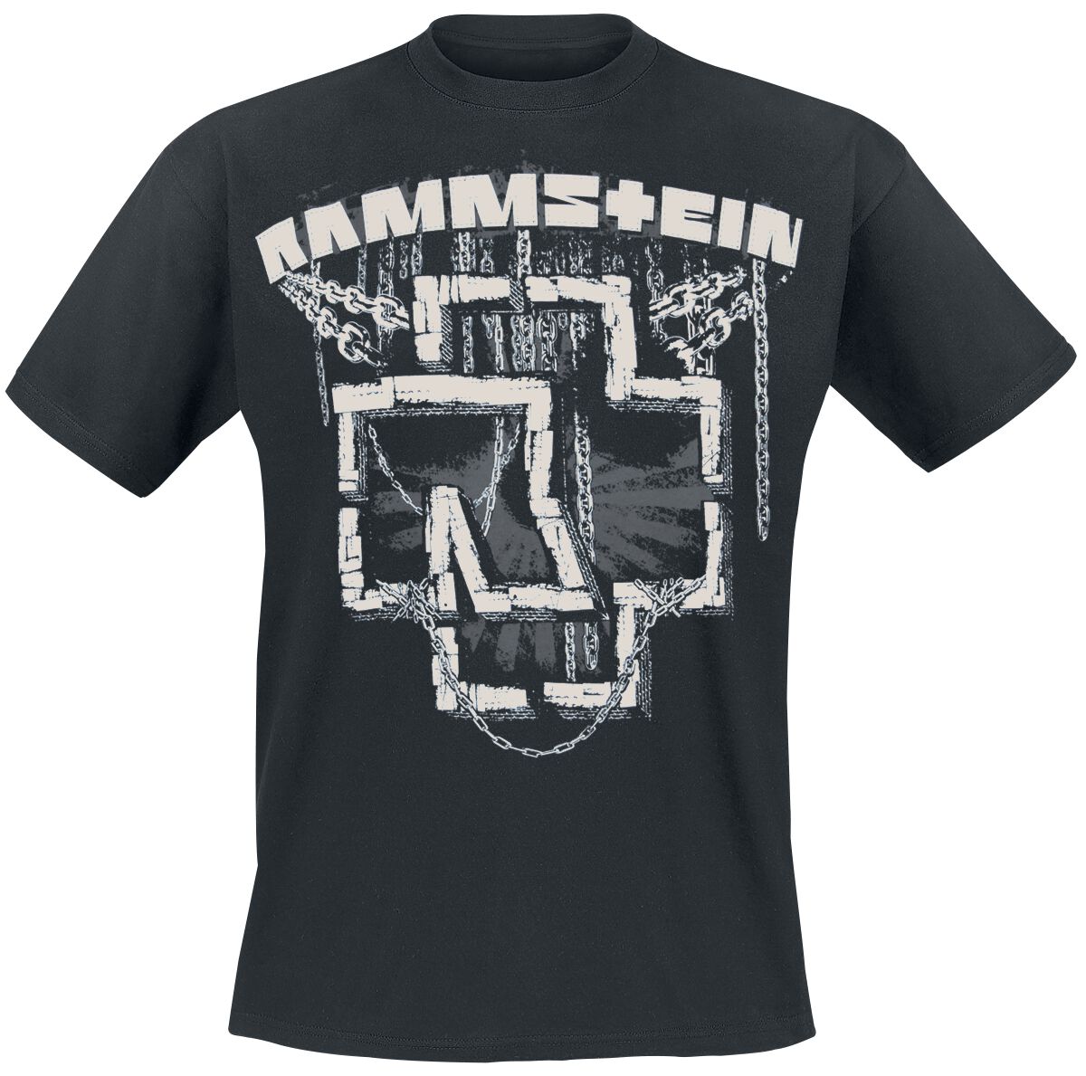 T-Shirt Manches courtes  de Rammstein - Enchaîné - M à 3XL - pour Homme - noir - Rammstein