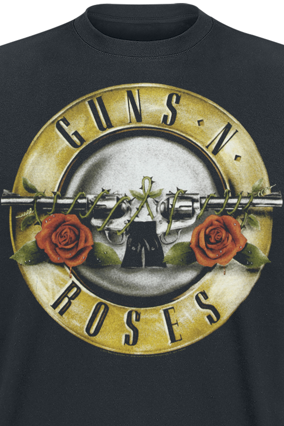 T-Shirt Manches courtes  de Guns N' Roses - Balle Usée - S à 4XL - pour Unisexe - noir - Guns N' Roses - View 2
