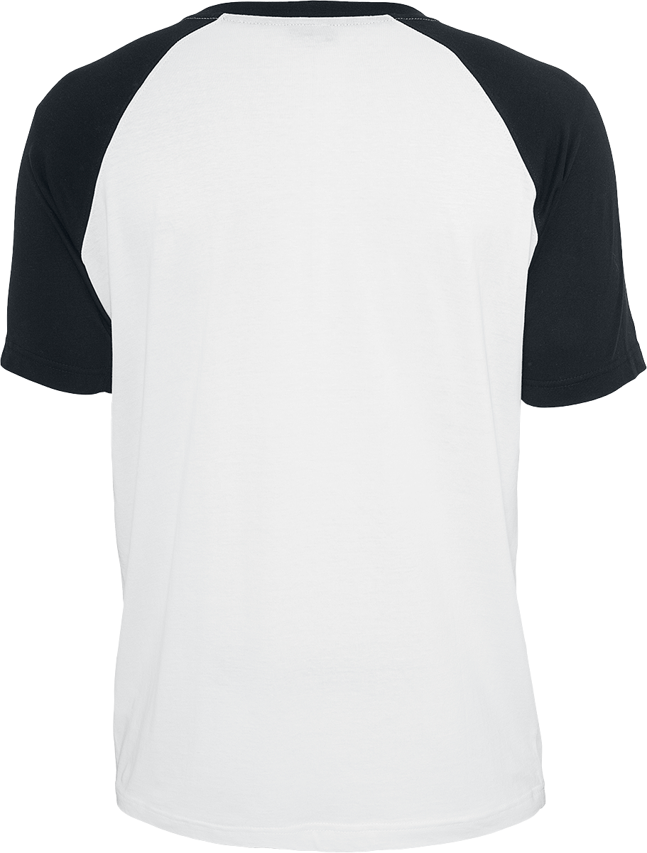T-Shirt Manches courtes  de Urban Classics - T-Shirt Raglan Contrast - S à XXL - pour Homme - blanc/noir - Urban Classics - View 2