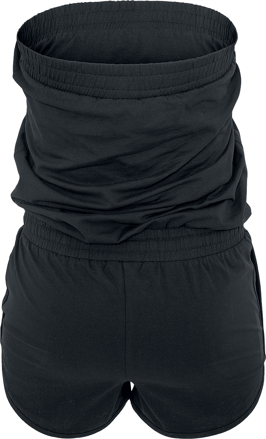 Salopette  de Urban Classics - Combishort Femme - XS à 4XL - pour Femme - noir - Urban Classics - View 2