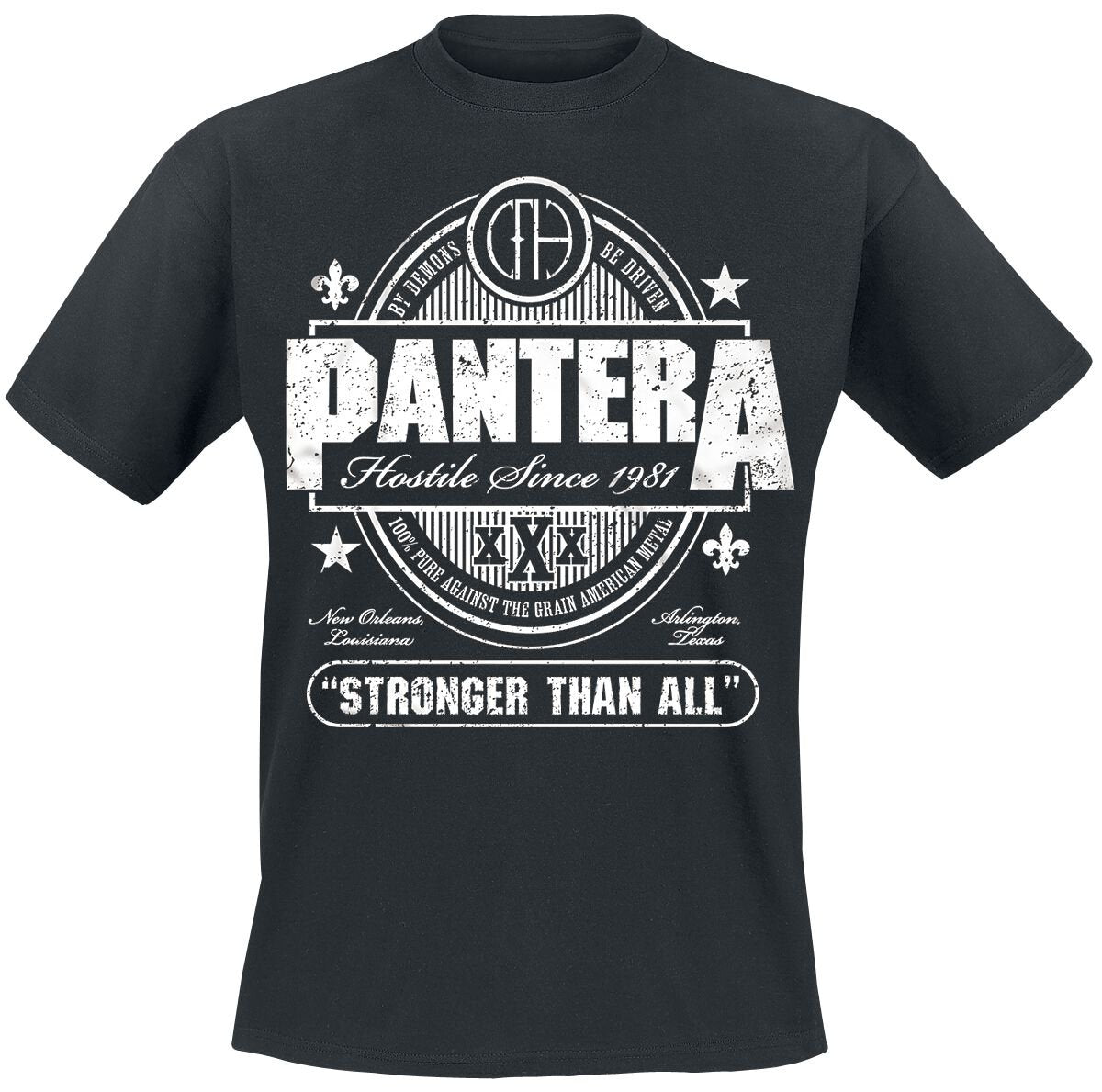 T-Shirt Manches courtes  de Pantera - Stronger Than All - M à 3XL - pour Homme - noir - Pantera