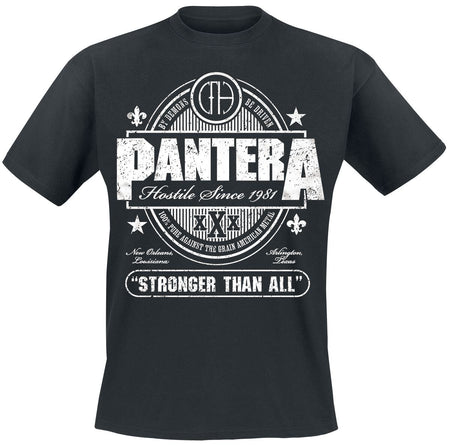 T-Shirt Manches courtes  de Pantera - Stronger Than All - M à 3XL - pour Homme - noir - Pantera
