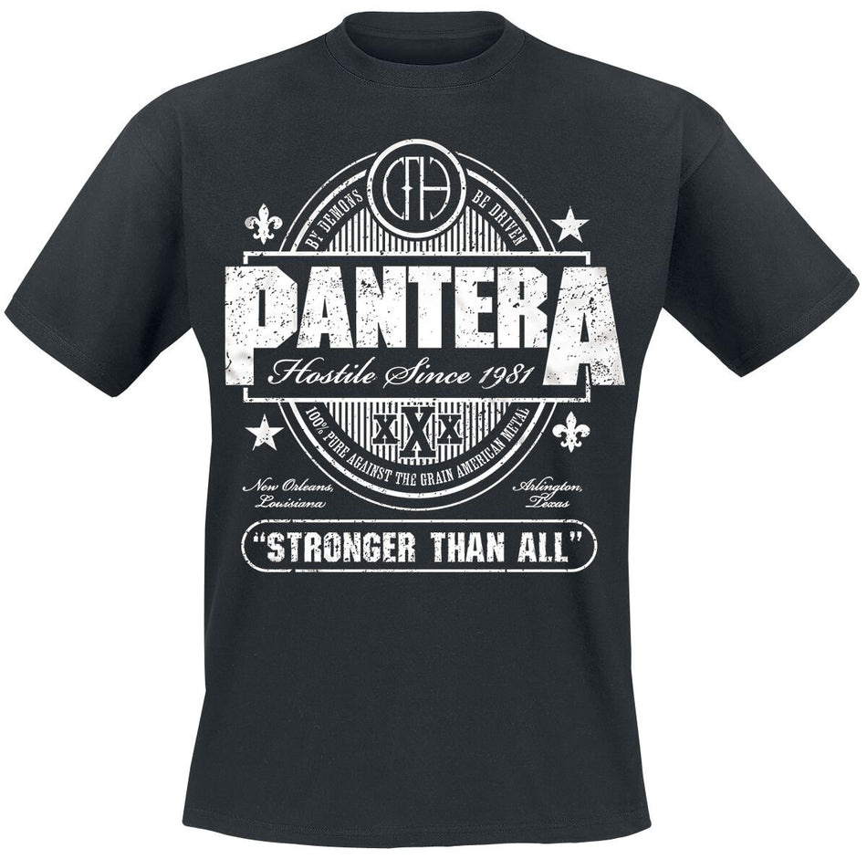 T-Shirt Manches courtes  de Pantera - Stronger Than All - M à 3XL - pour Homme - noir - Pantera