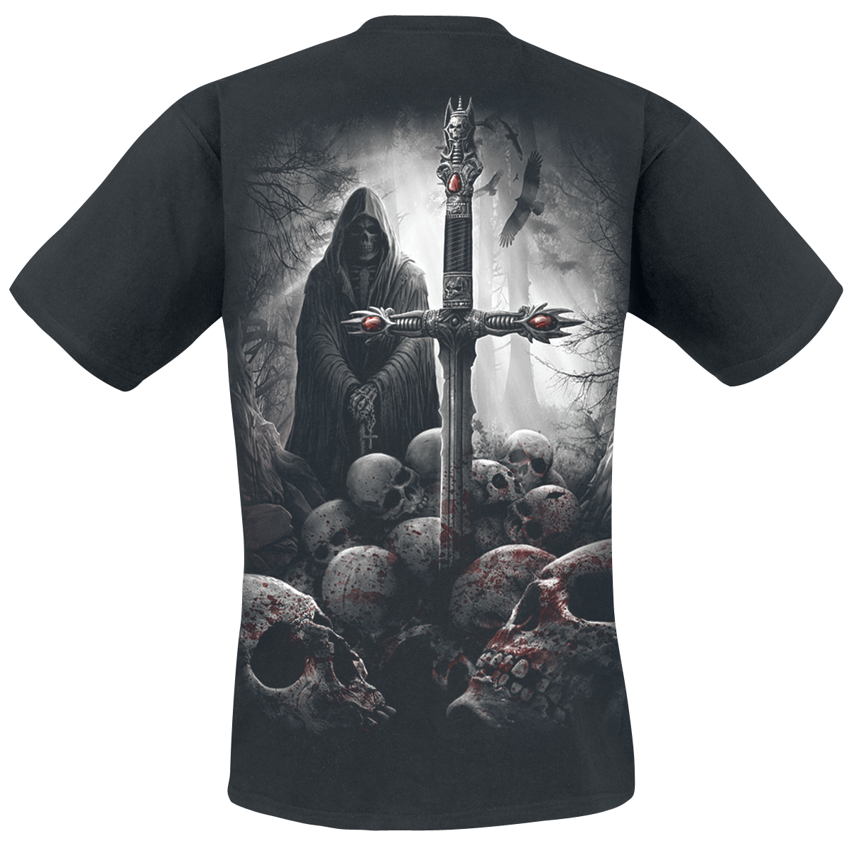 T-Shirt Manches courtes Gothic de Spiral - Soul Searcher - S à 4XL - pour Homme - noir - Spiral - View 2