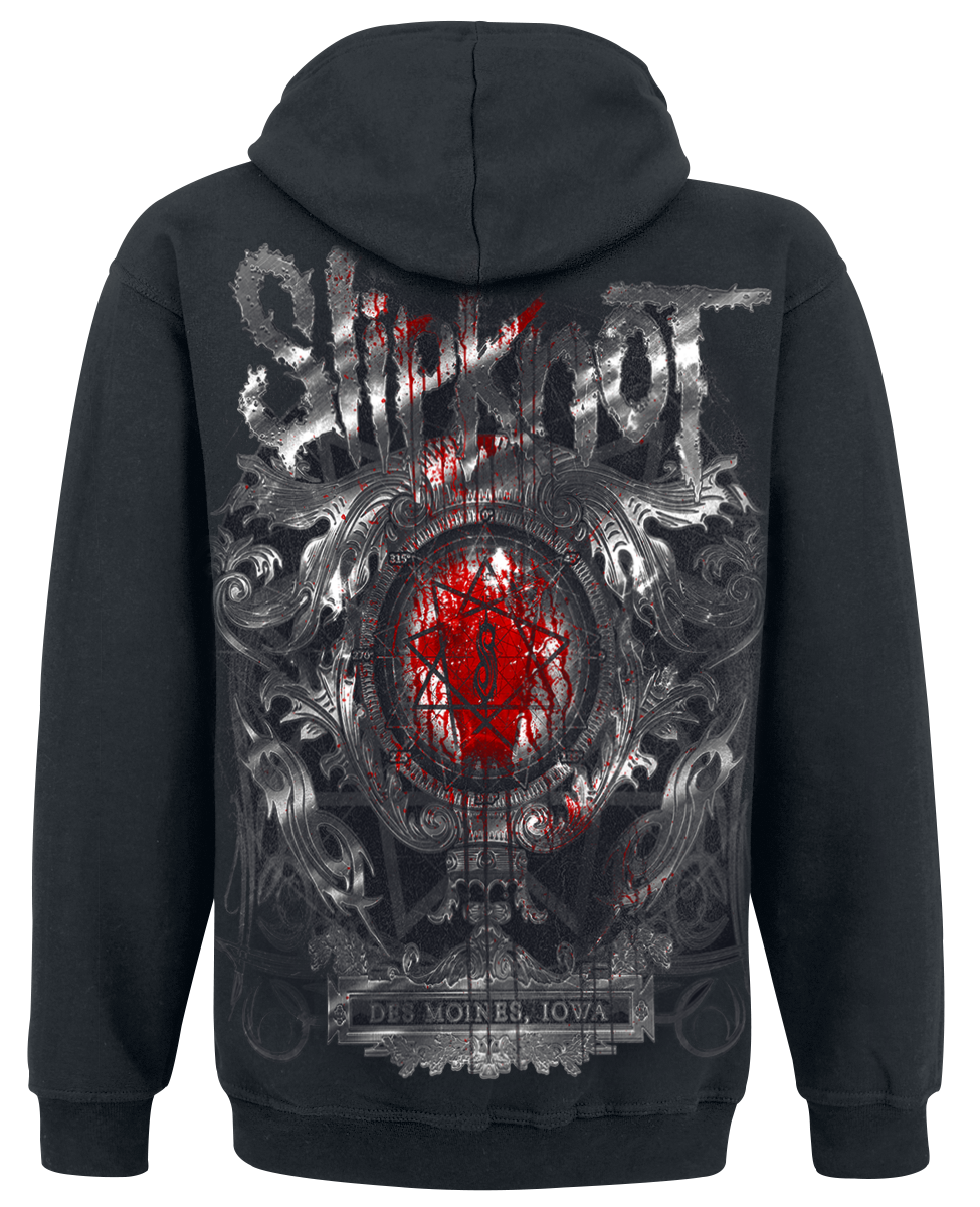 Sweat-shirt à capuche  de Slipknot - Des Moines - S à XXL - pour Homme - noir - Slipknot - View 2