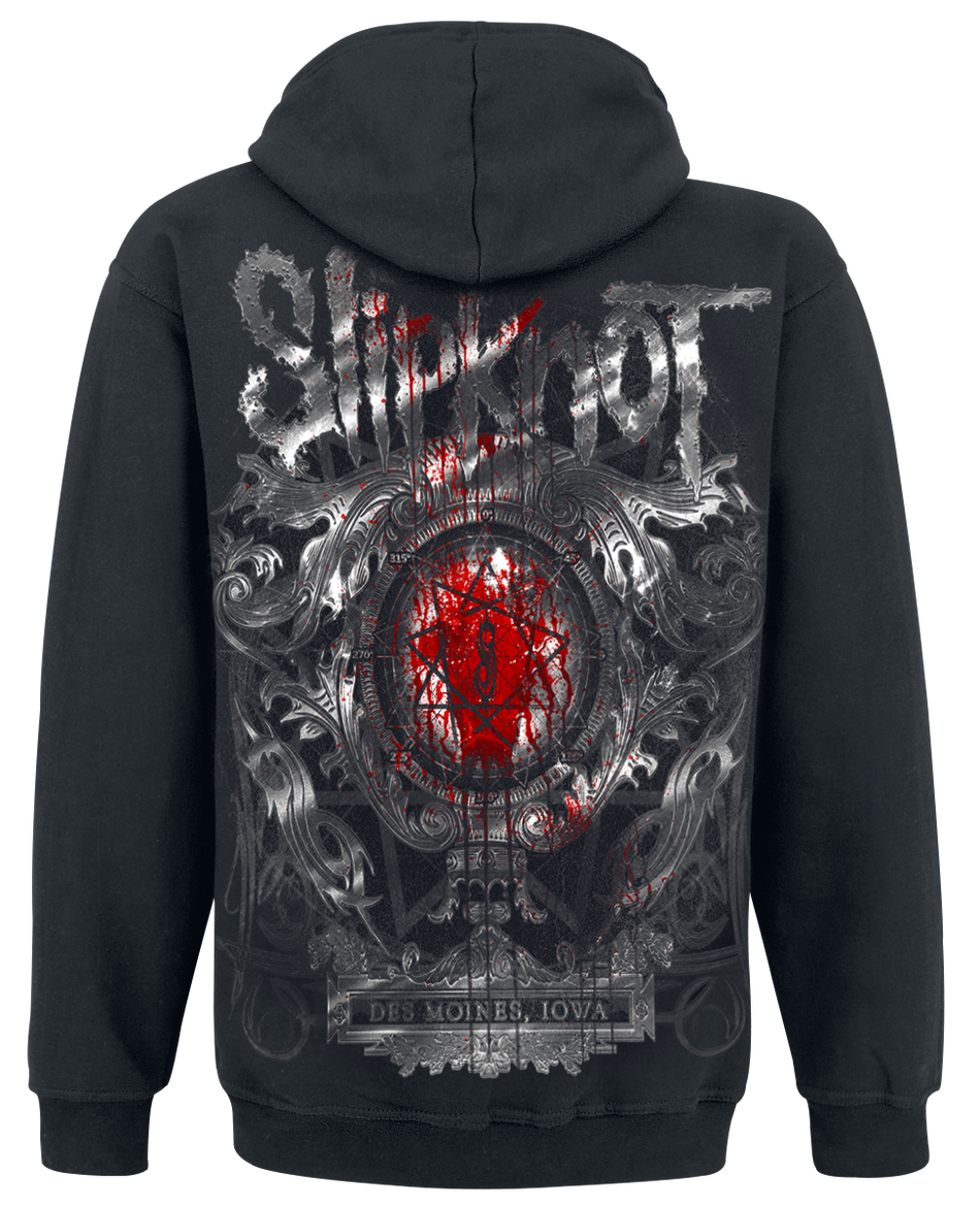Sweat-shirt à capuche  de Slipknot - Des Moines - S à XXL - pour Homme - noir - Slipknot - View 2