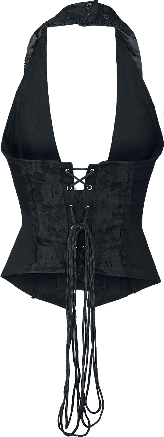 Ceinture Corset  de Burleska - Corset Dos Nus Melissa - S à XL - pour Femme - noir - Burleska - View 2
