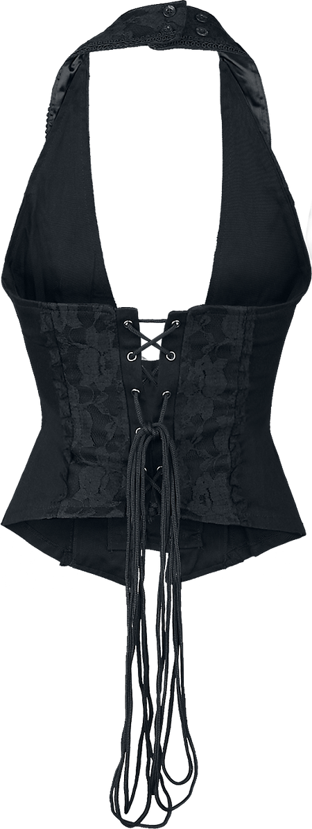 Ceinture Corset  de Burleska - Corset Dos Nus Melissa - S à XL - pour Femme - noir - Burleska - View 2