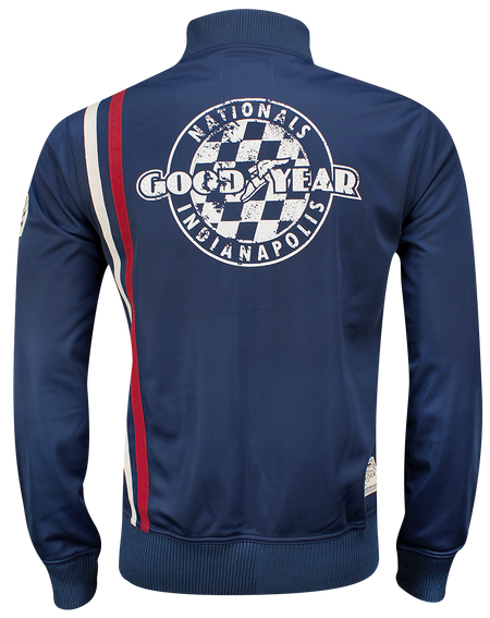 Haut de survêtement Rockabilly de GoodYear - Wellston - S à XL - pour Homme - bleu - Goodyear - View 2