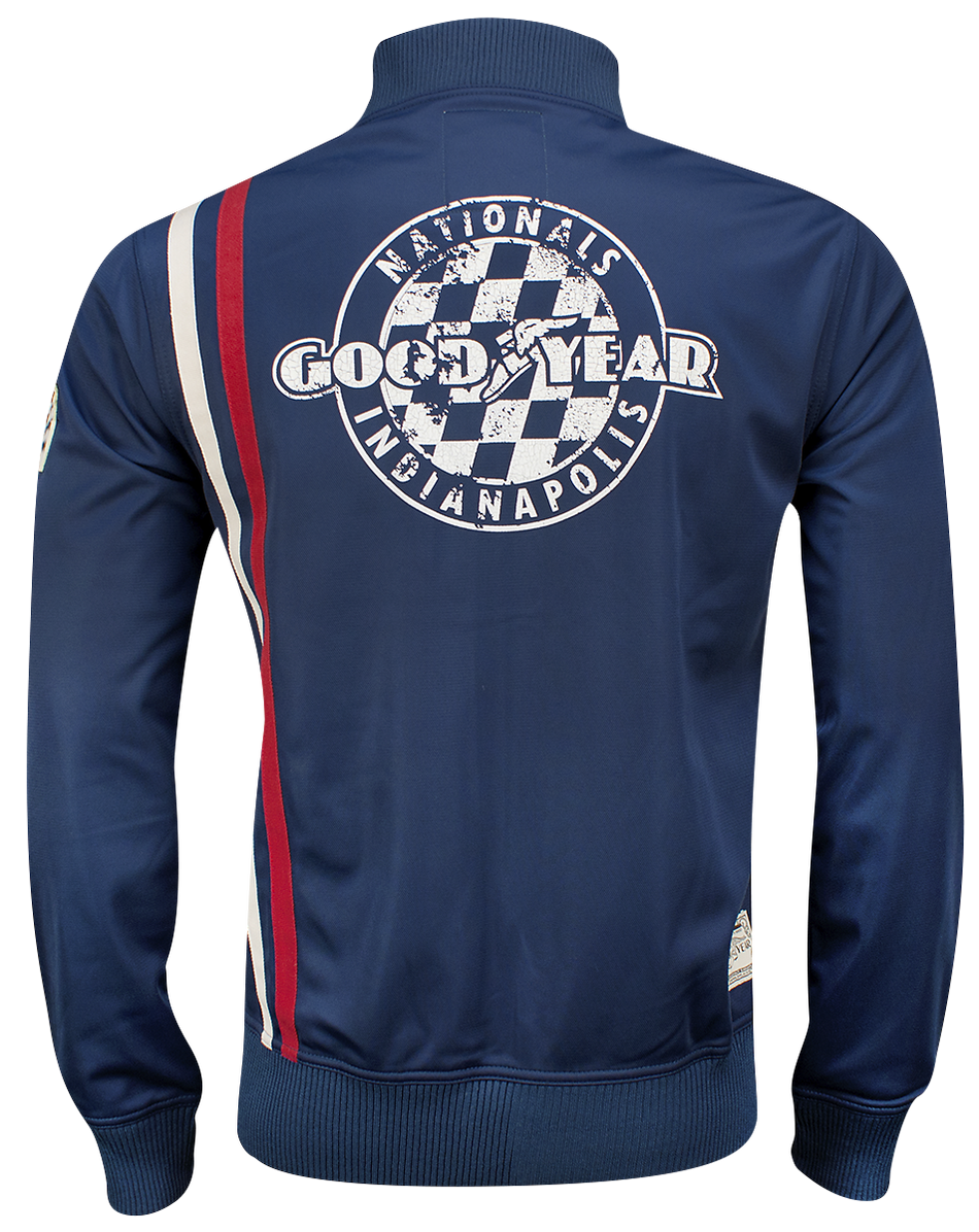 Haut de survêtement Rockabilly de GoodYear - Wellston - S à XL - pour Homme - bleu - Goodyear - View 2