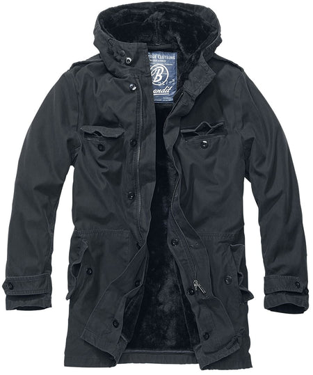 Manteau d'hiver  de Brandit - Parka - S à 7XL - pour Homme - noir - Brandit