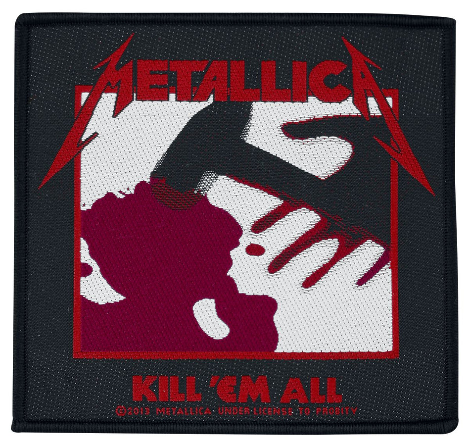 Patch  de Metallica - Kill 'Em All - pour Unisexe - noir/blanc/rouge - metallica