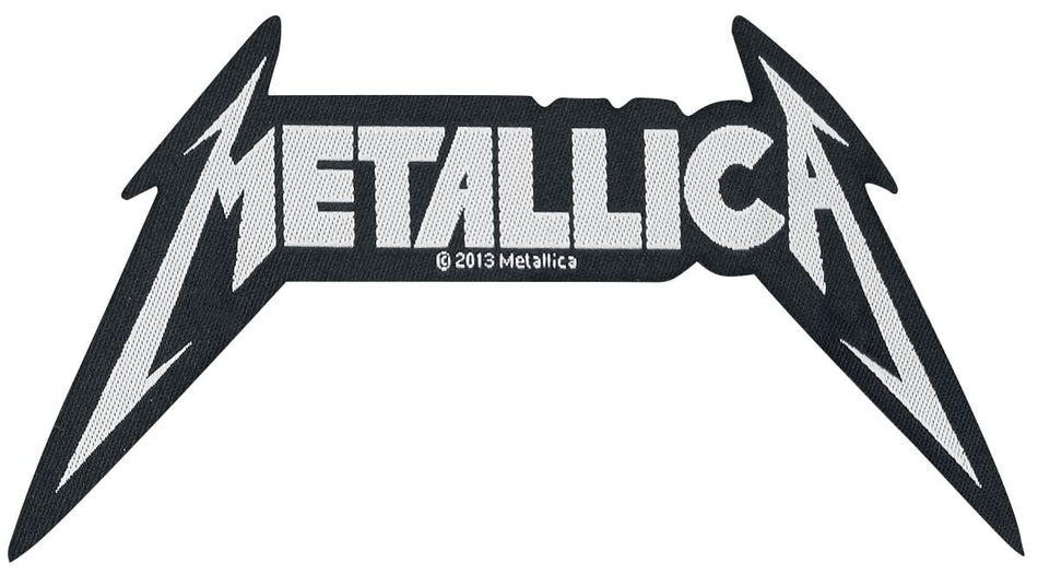 Patch  de Metallica - Shaped Logo - pour Indifférent - noir/blanc - metallica