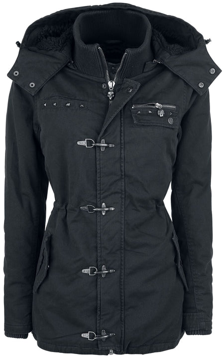 Veste d'hiver  de Rock Rebel by EMP - She Rules - S à 5XL - pour Femme - noir - Rock Rebel by EMP