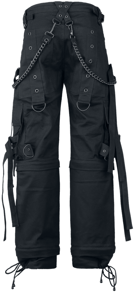 Pantalon Cargo Gothic de Gothicana by EMP - Abaddon - W32L34 à W38L34 - pour Homme - noir - Gothicana by EMP - View 2