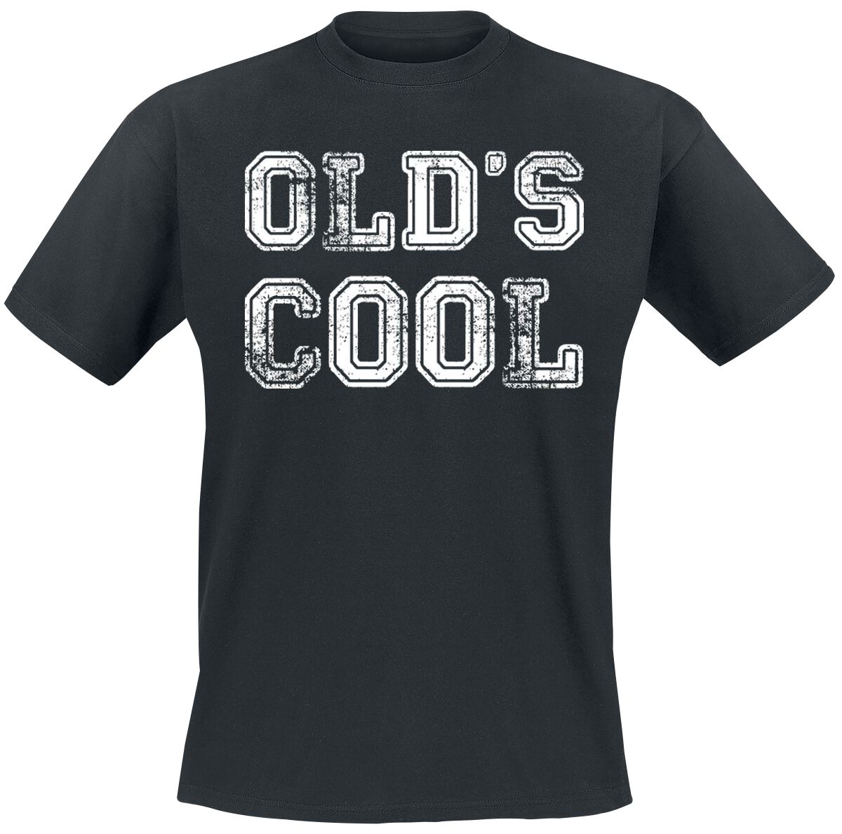T-Shirt Manches courtes Fun de Slogans - Old's Cool - M à 4XL - pour Homme - noir - Slogans
