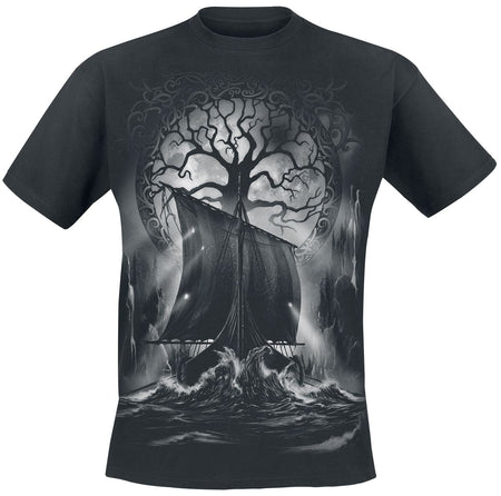T-Shirt Manches courtes  de Toxic Angel - Naglfar - S à 4XL - pour Homme - noir - Toxic Angel
