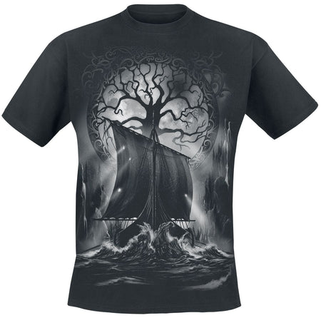 T-Shirt Manches courtes  de Toxic Angel - Naglfar - S à 4XL - pour Homme - noir - Toxic Angel