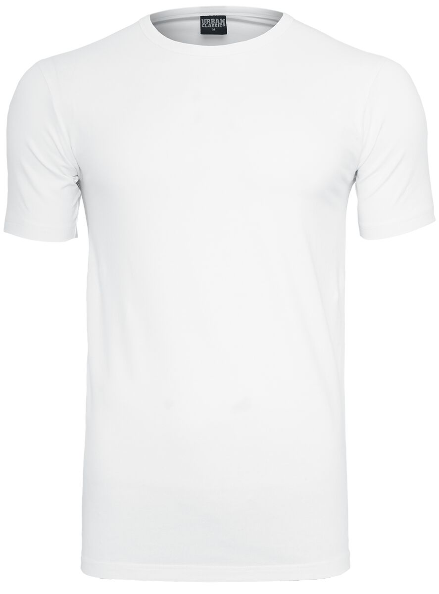 T-Shirt Manches courtes  de Urban Classics - T-shirt moulant en stretch - S à XXL - pour Homme - blanc - Urban Classics