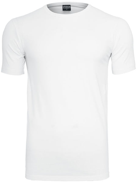 T-Shirt Manches courtes  de Urban Classics - T-shirt moulant en stretch - S à XXL - pour Homme - blanc - Urban Classics