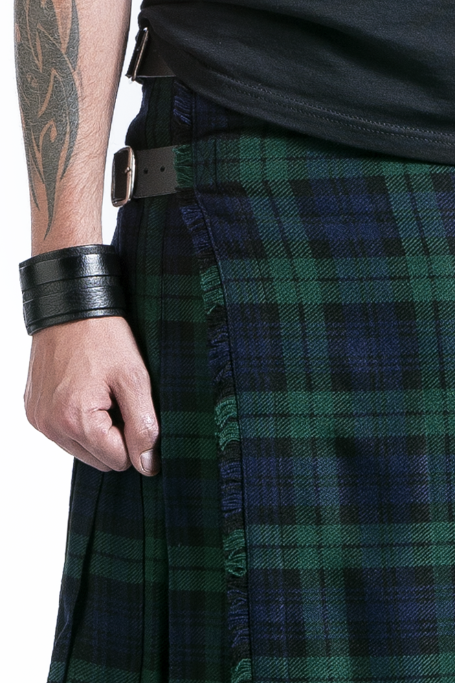Jupe mi-longue  de Black Premium by EMP - Kilt - M à 3XL - pour Homme - vert/bleu - Black Premium by EMP - View 2