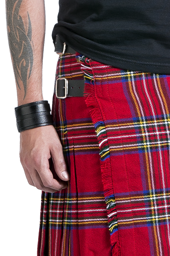 Jupe mi-longue  de Black Premium by EMP - Kilt - M à XXL - pour Homme - rouge - Black Premium by EMP - View 2