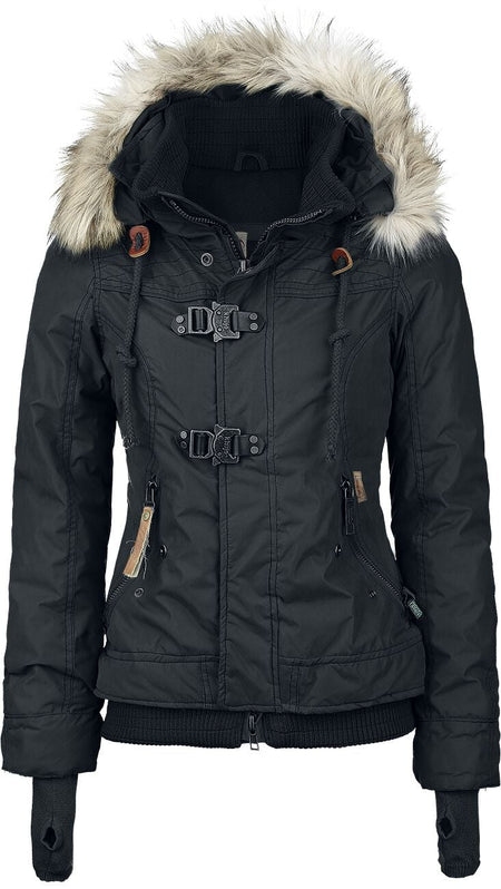 Manteau d'hiver  de Khujo - Ashley - S à M - pour Femme - noir - Khujo