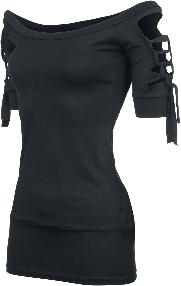 T-Shirt Manches courtes  de Outer Vision - Kork - S à XXL - pour Femme - noir - Outer Vision