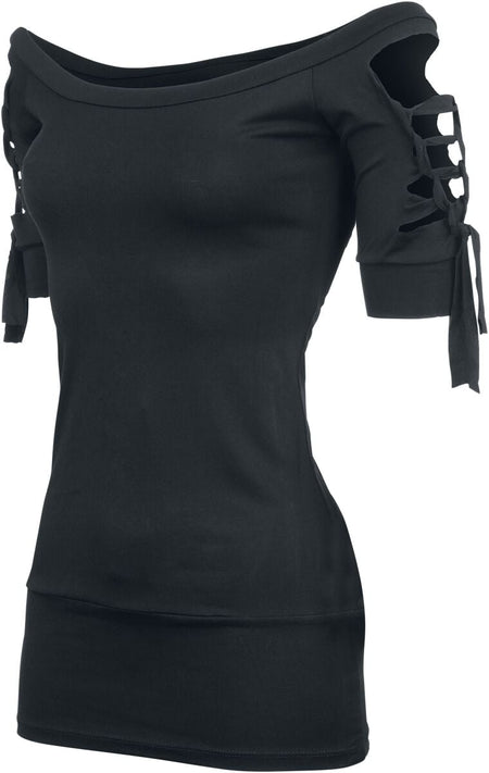 T-Shirt Manches courtes  de Outer Vision - Kork - S à XXL - pour Femme - noir - Outer Vision