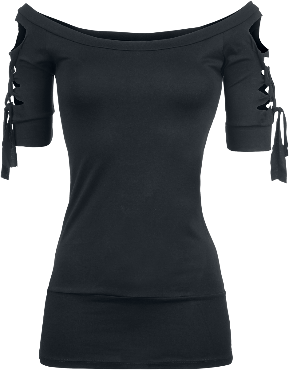 T-Shirt Manches courtes  de Outer Vision - Kork - S à XXL - pour Femme - noir - Outer Vision - View 2