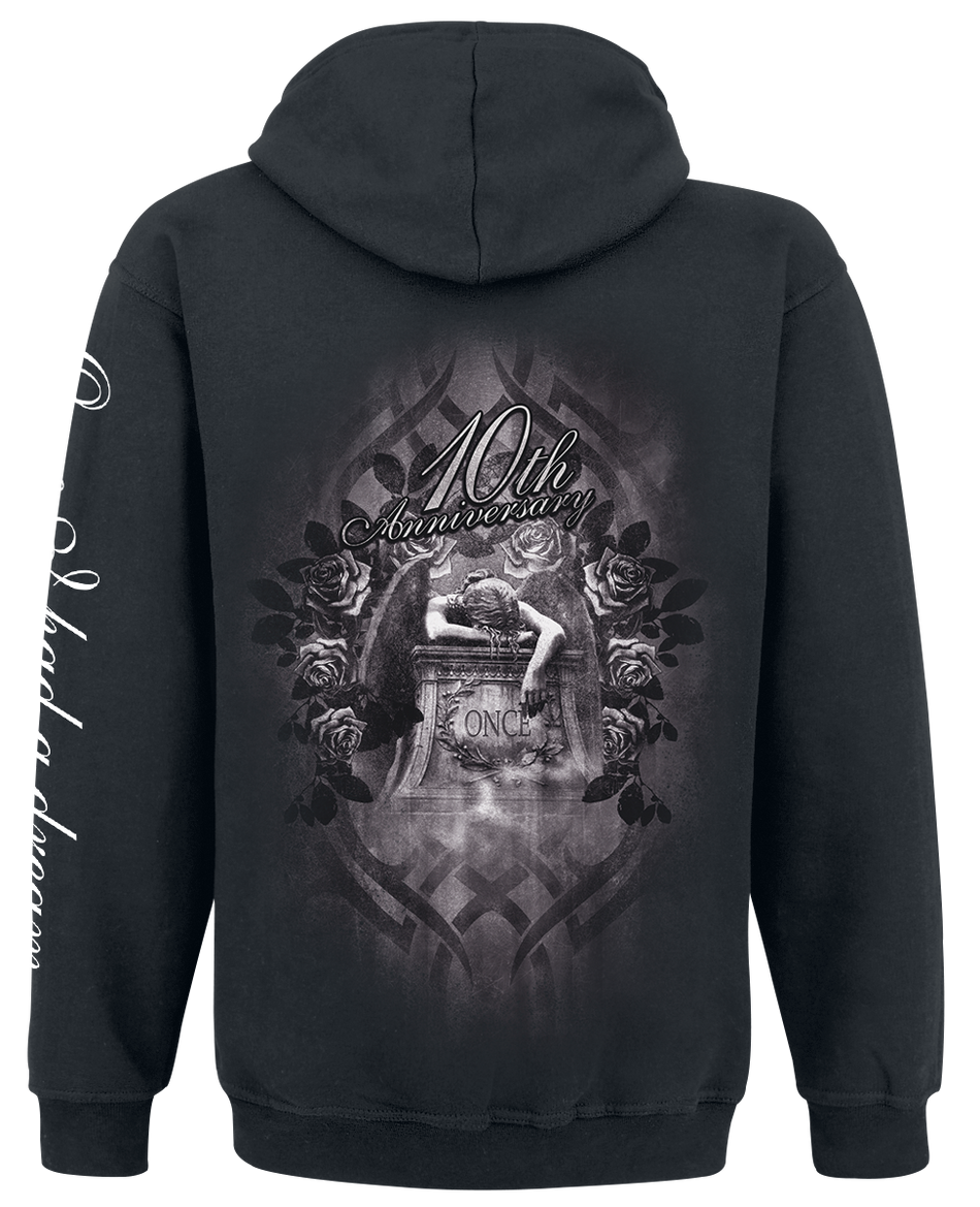 Sweat-shirt zippé à capuche  de Nightwish - Once - 10th Anniversary - S à M - pour Homme - noir - Nightwish - View 2