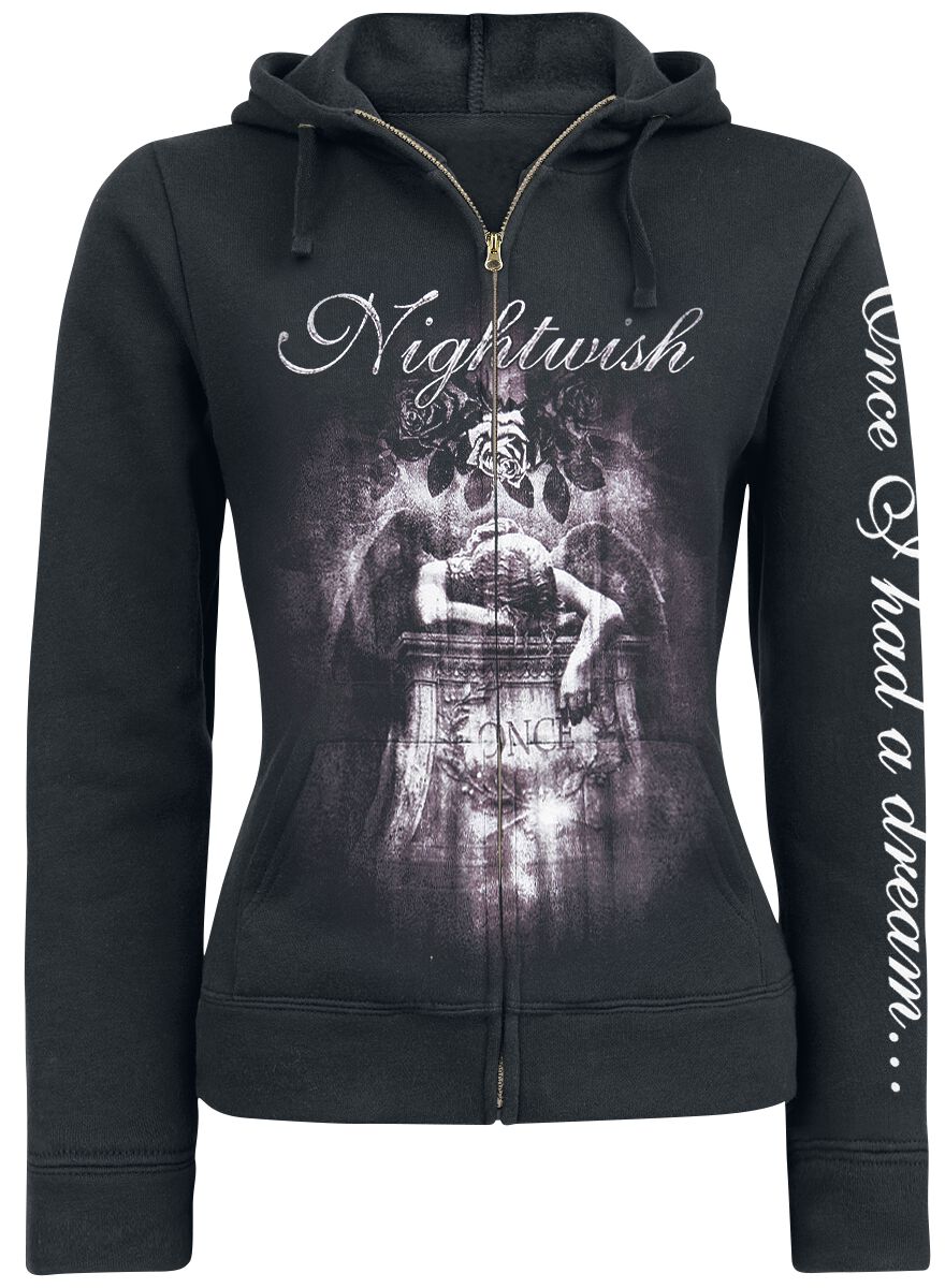 Sweat-shirt zippé à capuche  de Nightwish - Once - 10th Anniversary - S à XL - pour Femme - noir - Nightwish