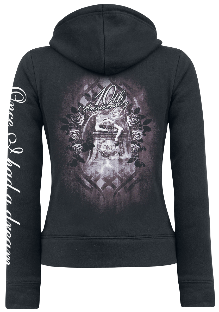 Sweat-shirt zippé à capuche  de Nightwish - Once - 10th Anniversary - S à XL - pour Femme - noir - Nightwish - View 2