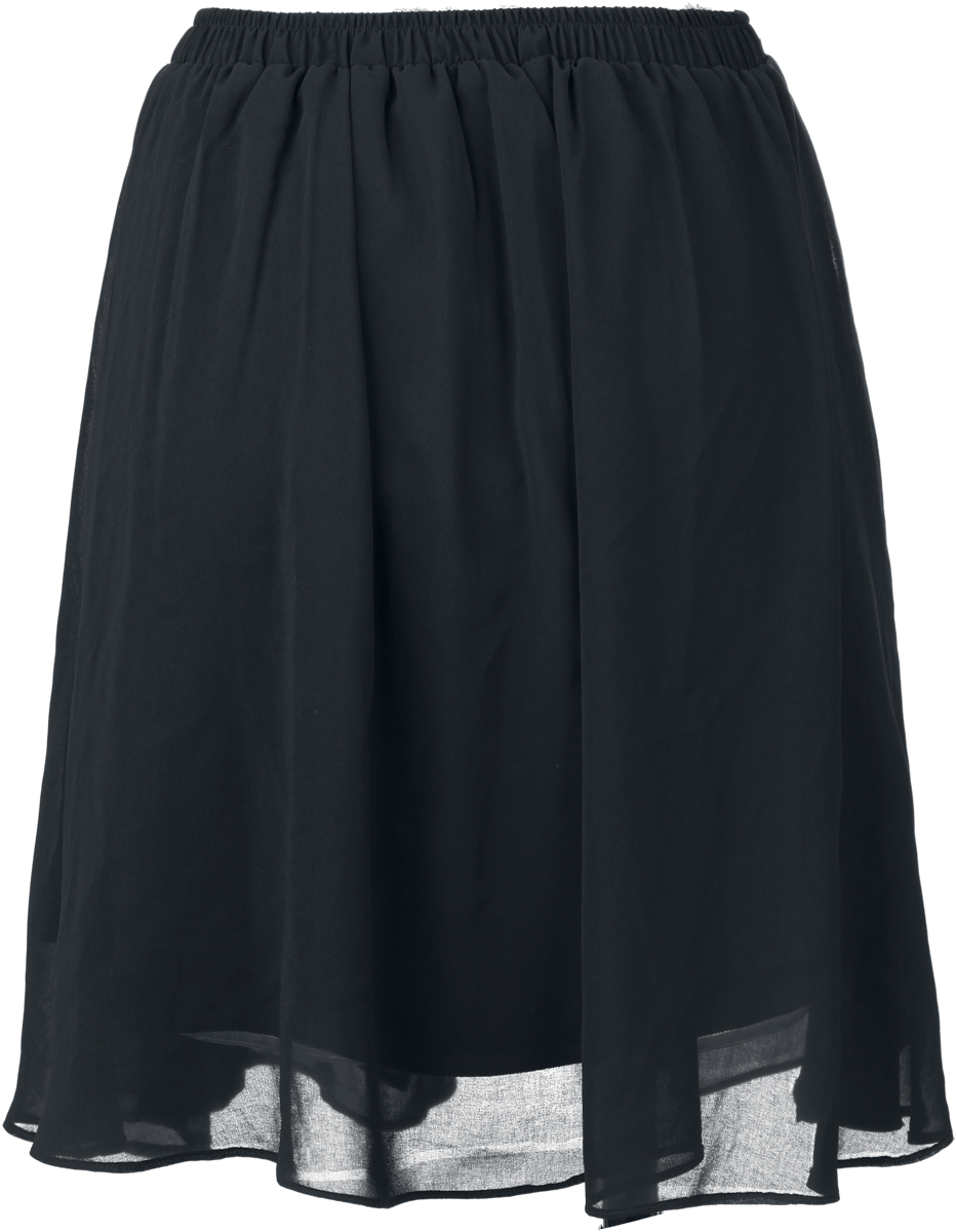 Jupe courte  de Forplay - Jupe Chiffon Fluide - L - pour Femme - noir - Forplay - View 2