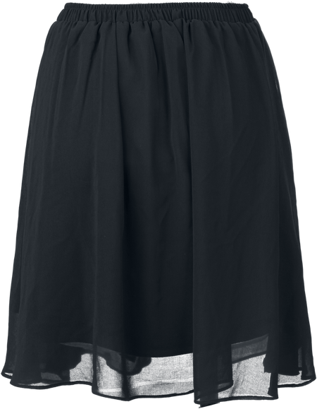 Jupe courte  de Forplay - Jupe Chiffon Fluide - L - pour Femme - noir - Forplay - View 2