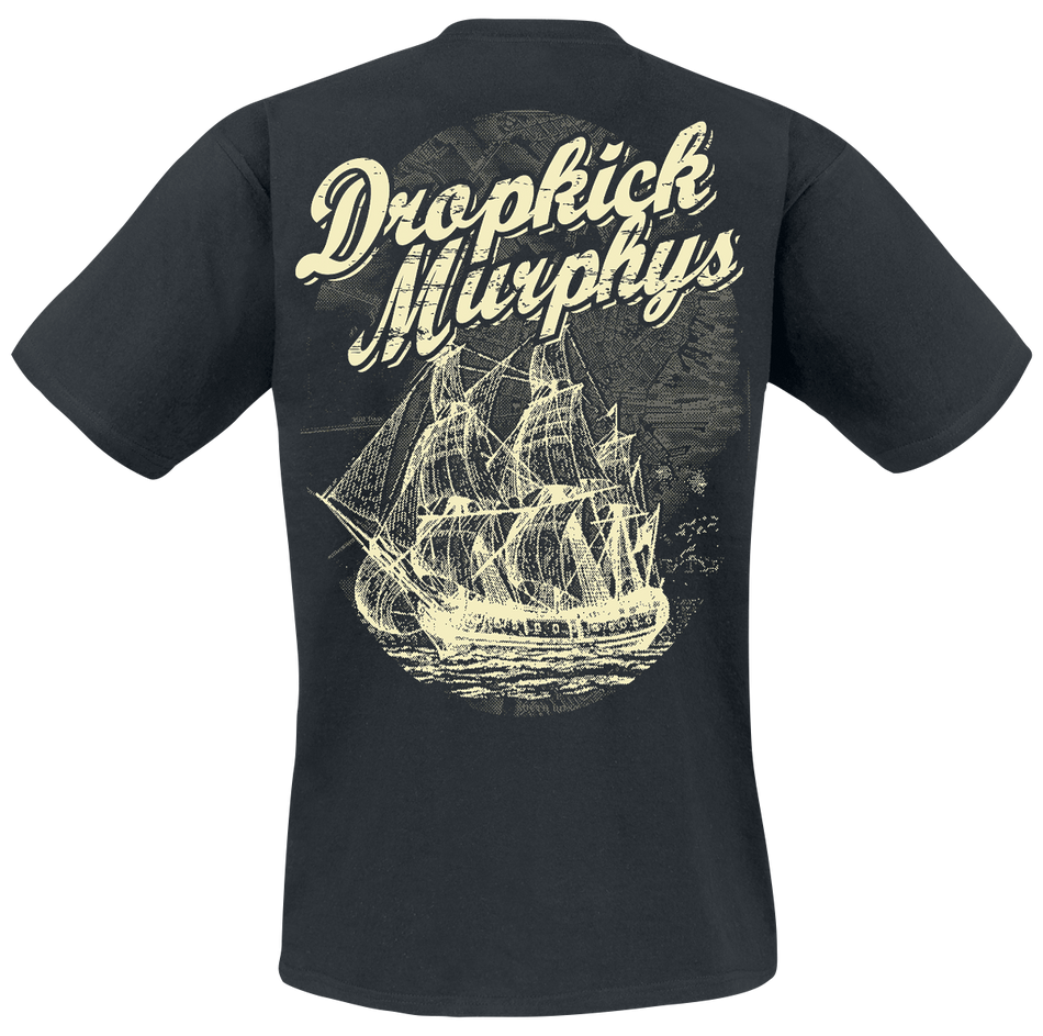 T-Shirt Manches courtes  de Dropkick Murphys - Scally Skull Ship - M à 5XL - pour Homme - noir - Dropkick Murphys - View 2