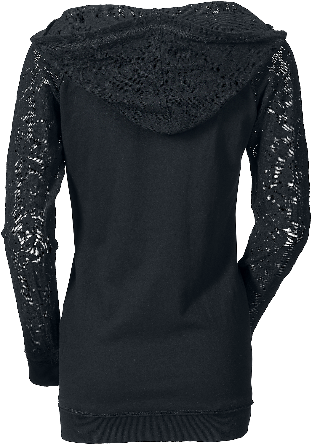 Sweat-shirt à capuche Gothic de Gothicana by EMP - Stone Cold - S à M - pour Femme - noir - Gothicana by EMP - View 2