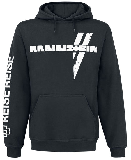 Sweat-shirt à capuche  de Rammstein - Croix Blanche - M à XXL - pour Homme - noir - Rammstein