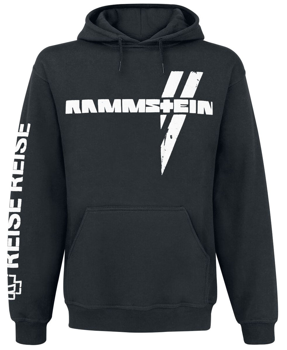 Sweat-shirt à capuche  de Rammstein - Croix Blanche - M à XXL - pour Homme - noir - Rammstein
