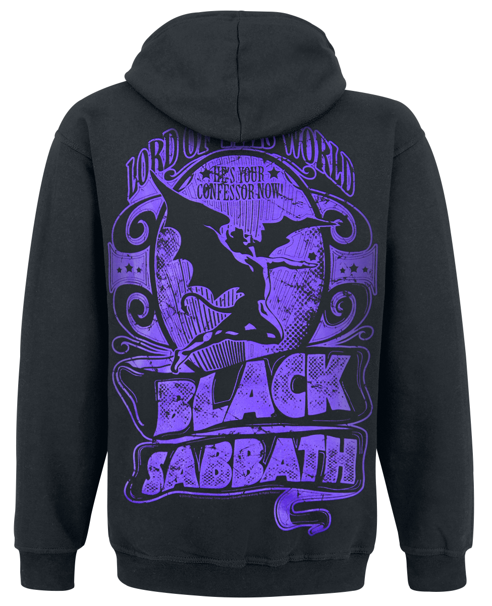 Sweat-shirt à capuche  de Black Sabbath - Lord Of This World - S à XXL - pour Homme - noir - Black Sabbath - View 2
