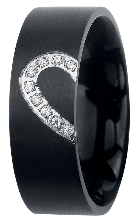 Bague  de etNox hard and heavy - Dark Romance - pour Unisexe - noir - etNox hard and heavy - View 2