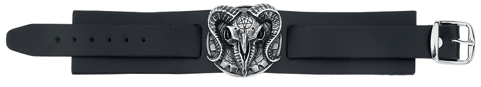 Bracelet en cuir Gothic de Alchemy Gothic - Gears Of Aiwass - pour Homme - noir - Alchemy Gothic - View 2