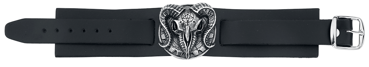 Bracelet en cuir Gothic de Alchemy Gothic - Gears Of Aiwass - pour Homme - noir - Alchemy Gothic - View 2