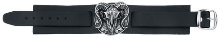 Bracelet en cuir Gothic de Alchemy Gothic - Gears Of Aiwass - pour Homme - noir - Alchemy Gothic - View 2
