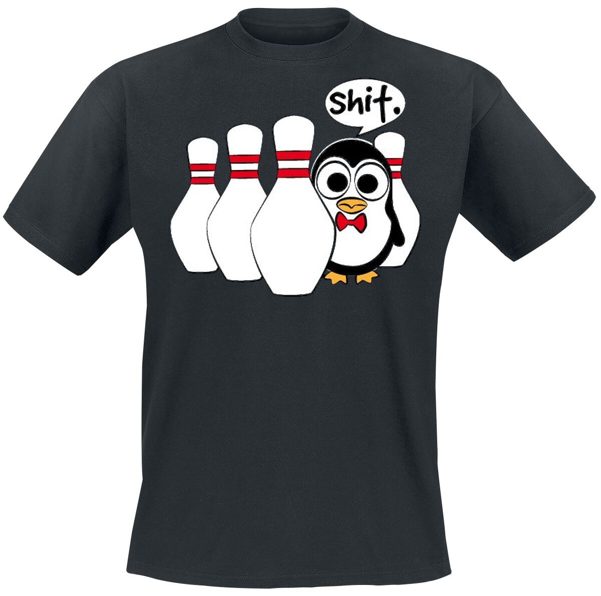 T-Shirt Manches courtes Fun de Tierisch - Shit. - S à 5XL - pour Homme - noir - Tierisch