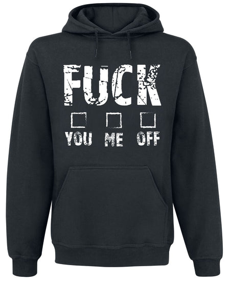 Sweat-shirt à capuche Fun de Slogans - You Me Off - S à 5XL - pour Homme - noir - Slogans