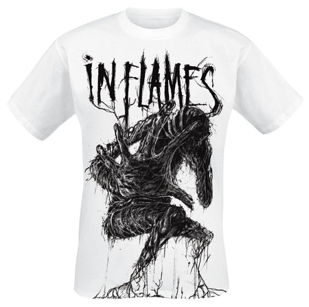 T-Shirt Manches courtes  de In Flames - Big Creature - S à XXL - pour Homme - blanc - In Flames