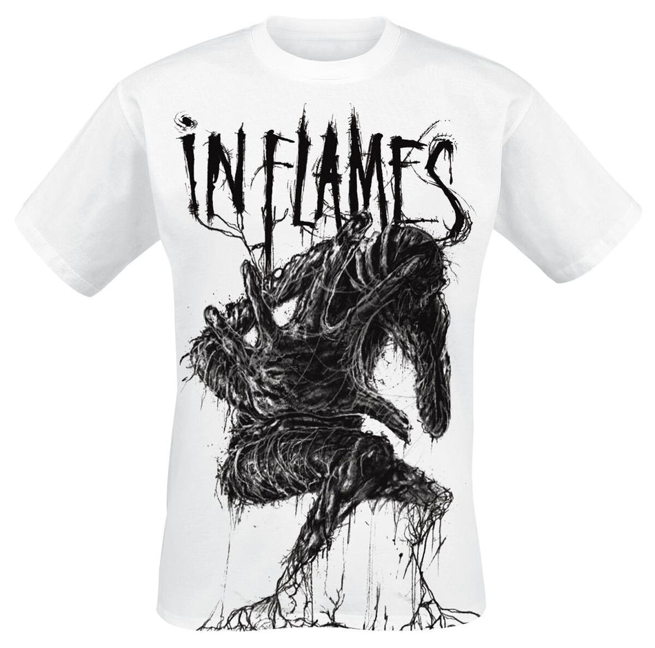 T-Shirt Manches courtes  de In Flames - Big Creature - S à XXL - pour Homme - blanc - In Flames
