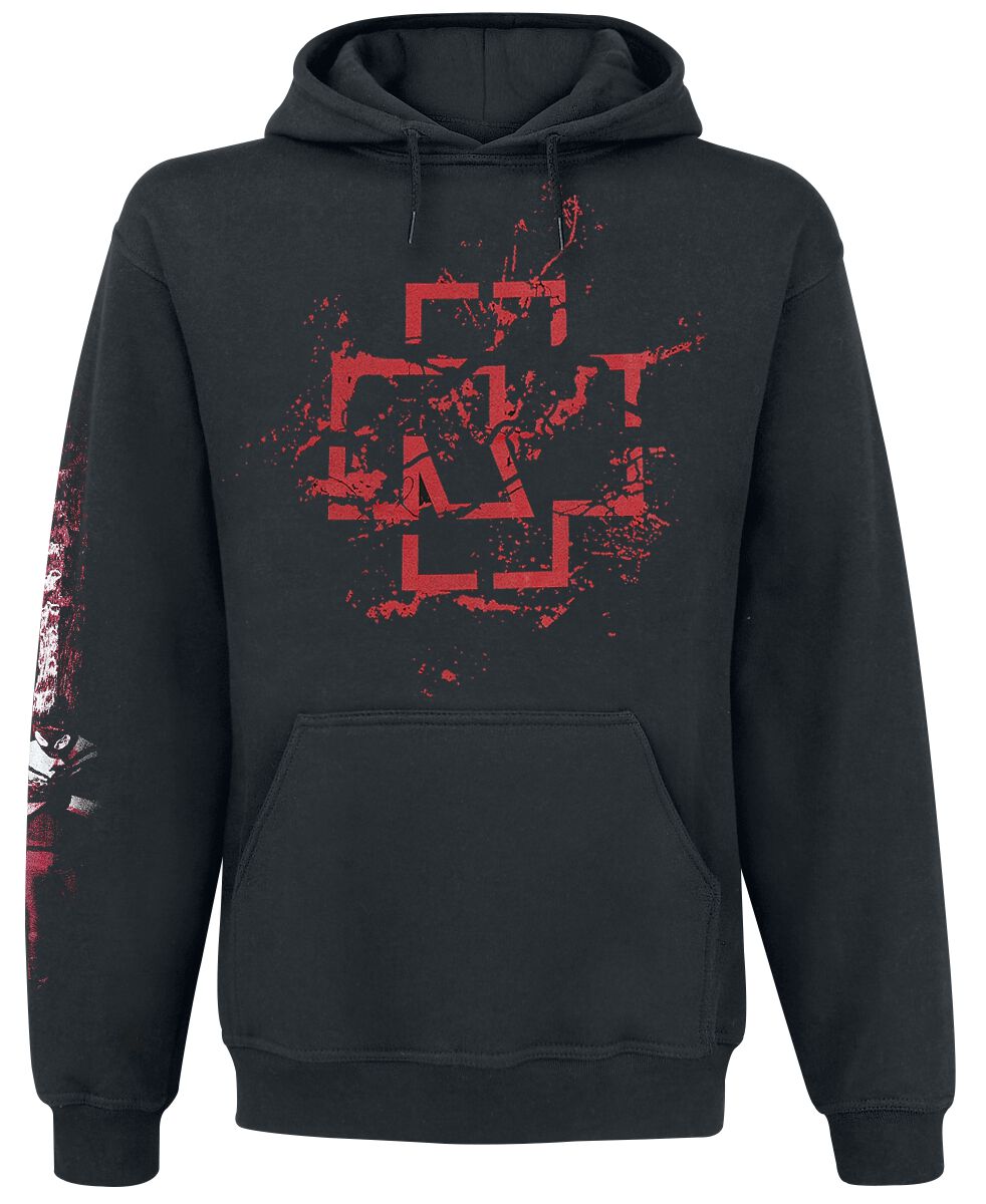 Sweat-shirt à capuche  de Rammstein - Mein Herz Brennt - Spraylogo - S à XXL - pour Homme - noir - Rammstein